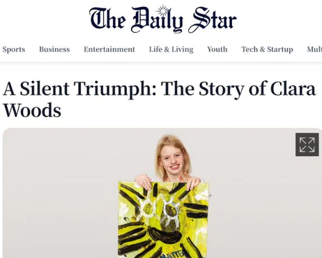 Clara featured at The Daily Star: "A silent triumph: The story of Clara Woods"