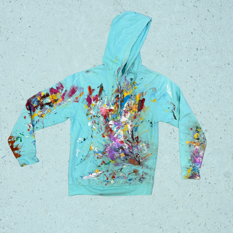 Hoodie by Clara Woods Blue