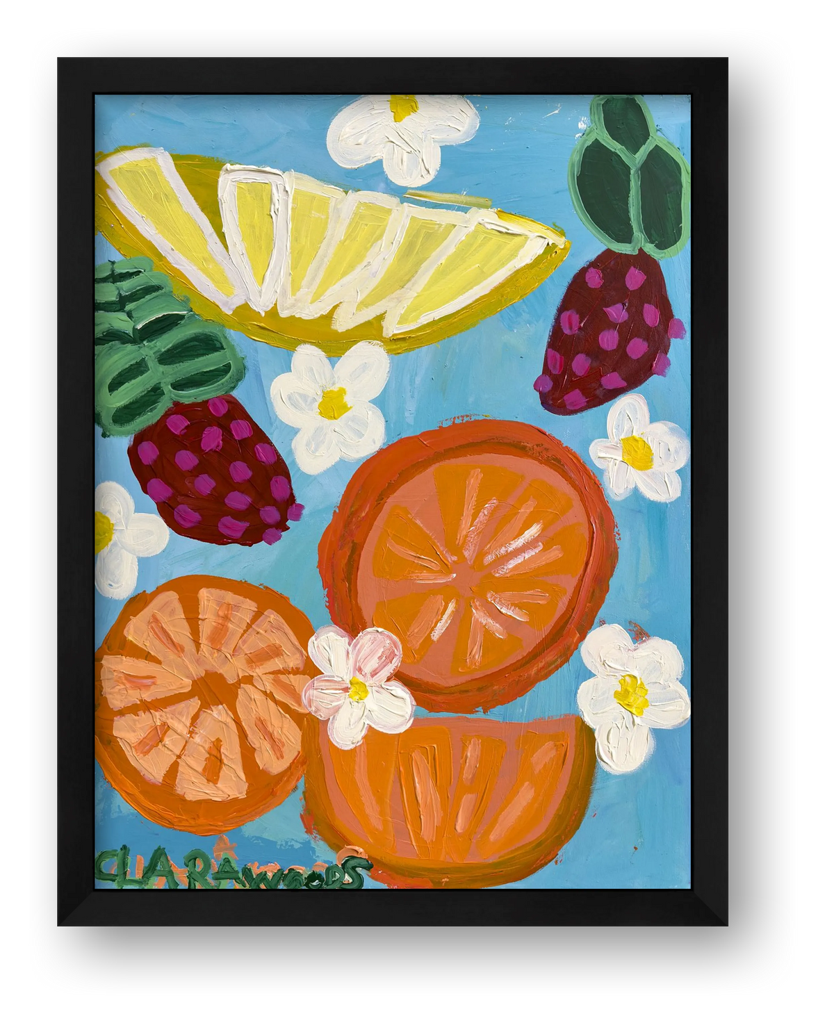 Citrus Pop Print — framed
