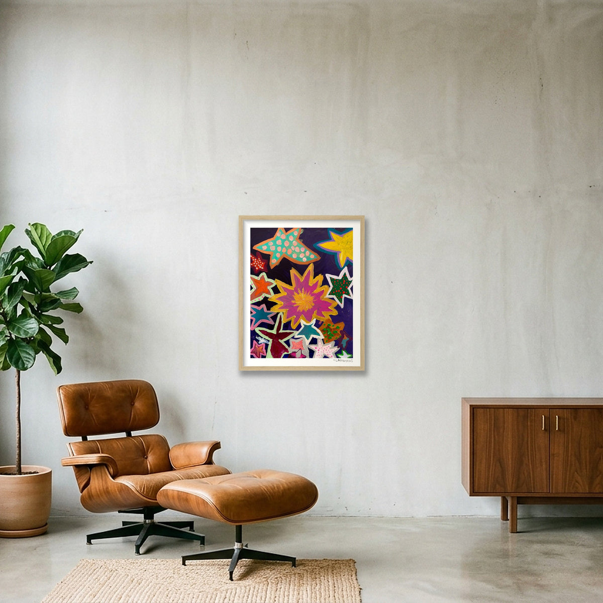 STARS — 40×50cm, 16×20" Oak Frame