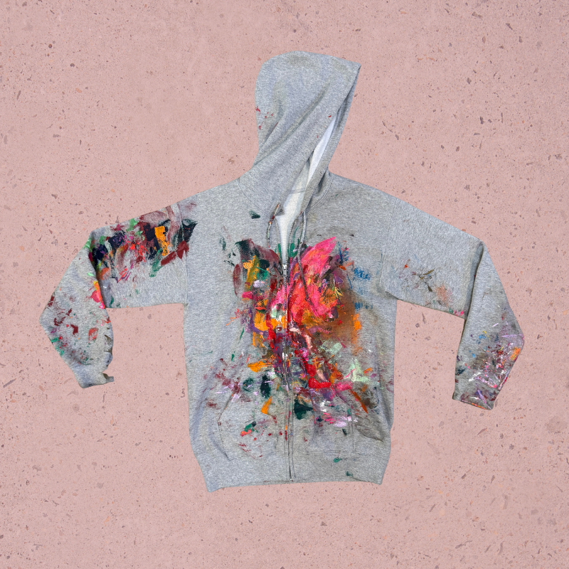 Hoodie by Clara Woods Grey