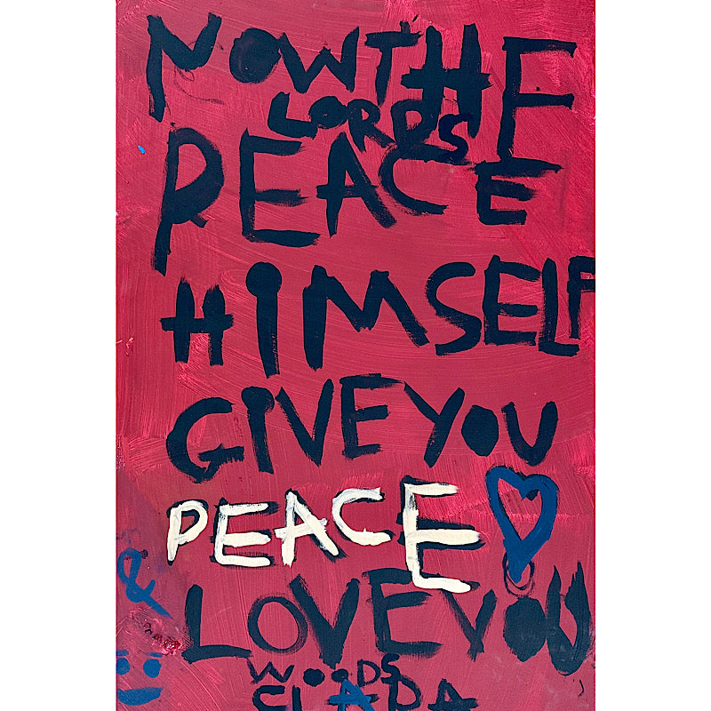 Peace, Painting, Acrylic on canvas, 2023 (36x24")