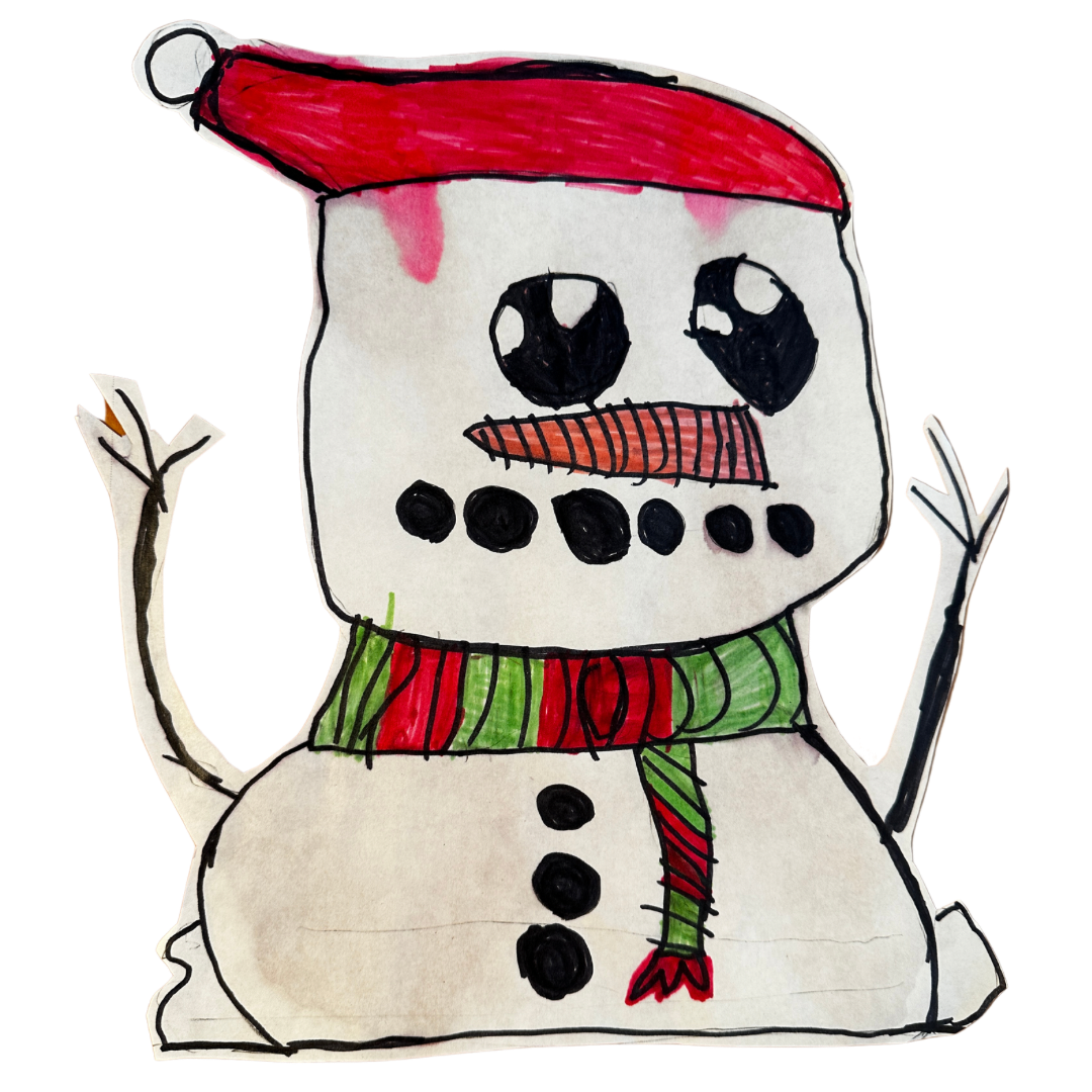 Faith, the snowman - Christmas card