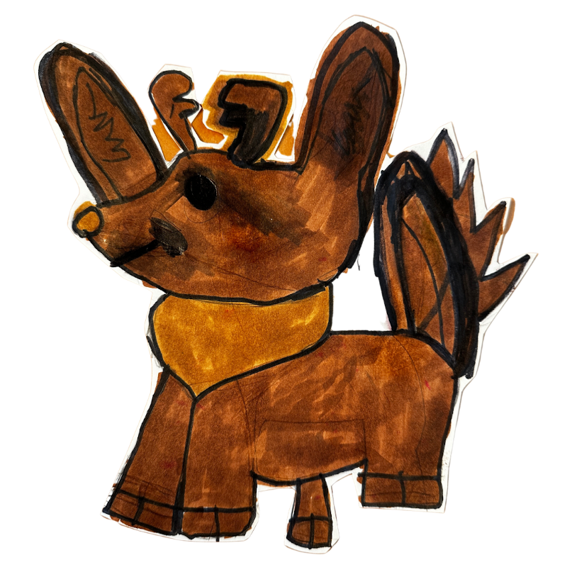 Comet, the reindeer - Christmas card