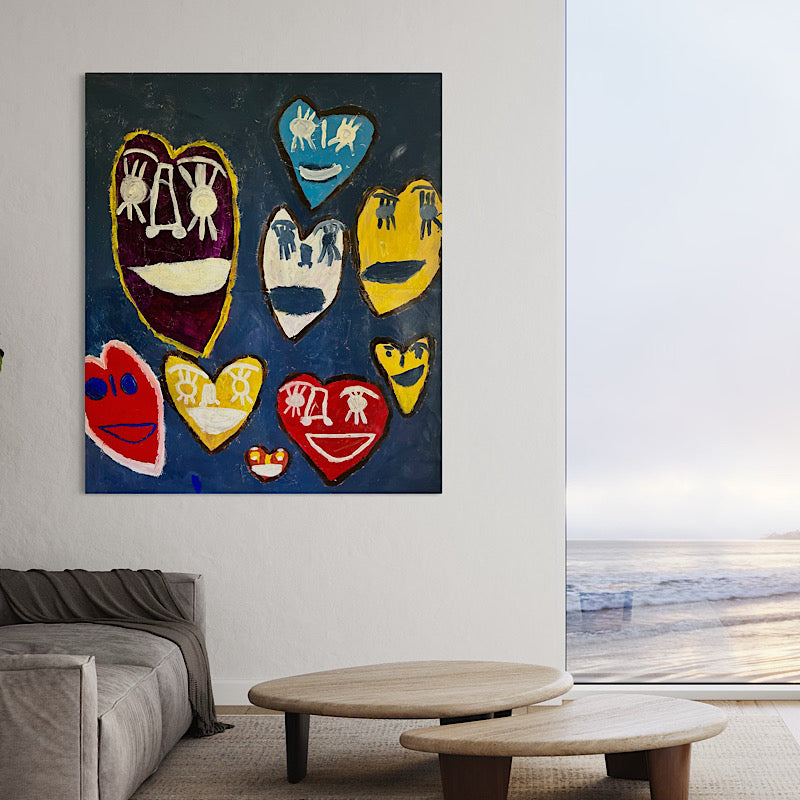 Amor, Painting, Acrylic on canvas, 2023 (71x61")