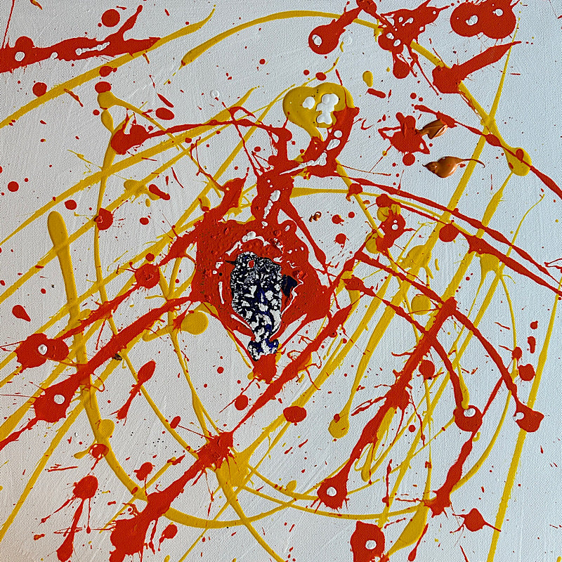 My Broken Brain, Painting, Acrylic on canvas, 2023 (20x20")