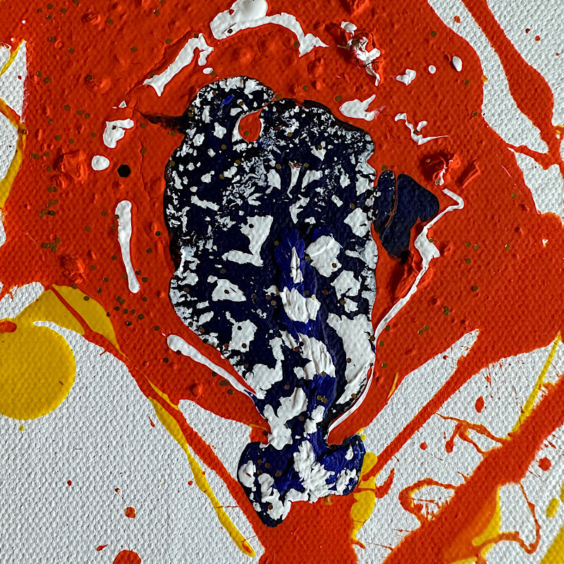 My Broken Brain, Painting, Acrylic on canvas, 2023 (20x20")