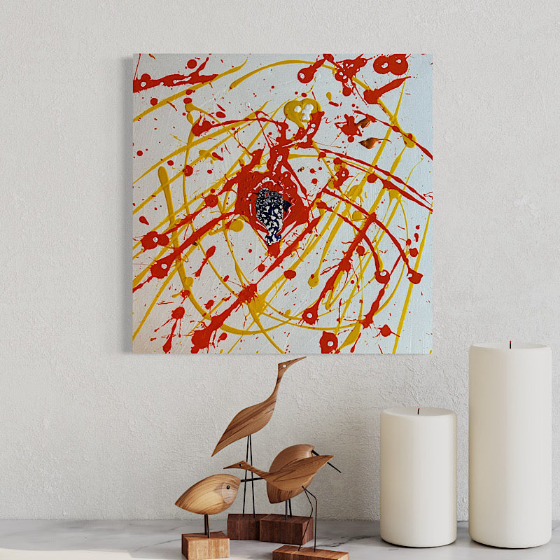 My Broken Brain, Painting, Acrylic on canvas, 2023 (20x20")