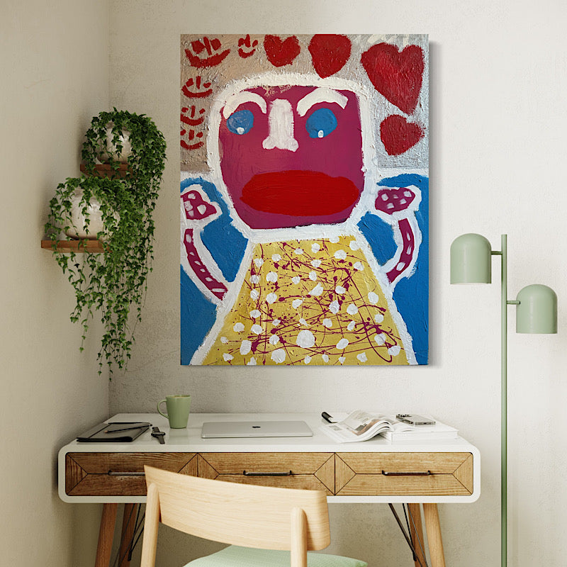 Pick Joy, Painting, Acrylic on canvas, 2023 (48"x36")