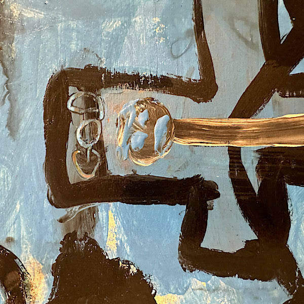 GOD, Painting, Acrylic on paper, 2023 (14x12")
