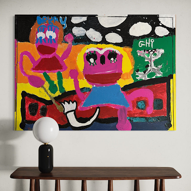 OR (Operation Room), Painting, Acrylic on wood, 2023 (55x39.5")