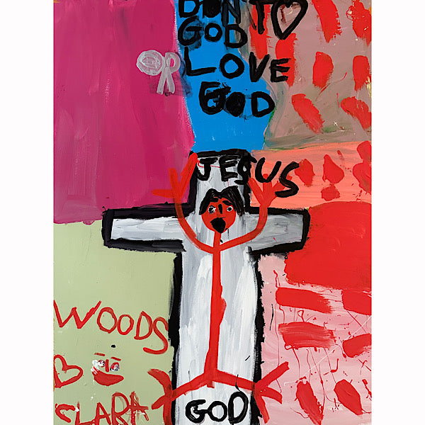 Love God, Painting, Acrylic on canvas, 2024 (48"x36")