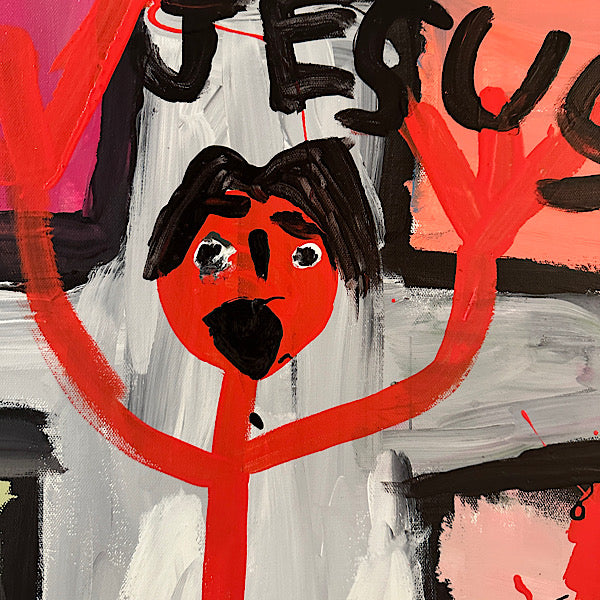 Love God, Painting, Acrylic on canvas, 2024 (48"x36")
