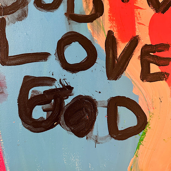 Love God, Painting, Acrylic on canvas, 2024 (48"x36")