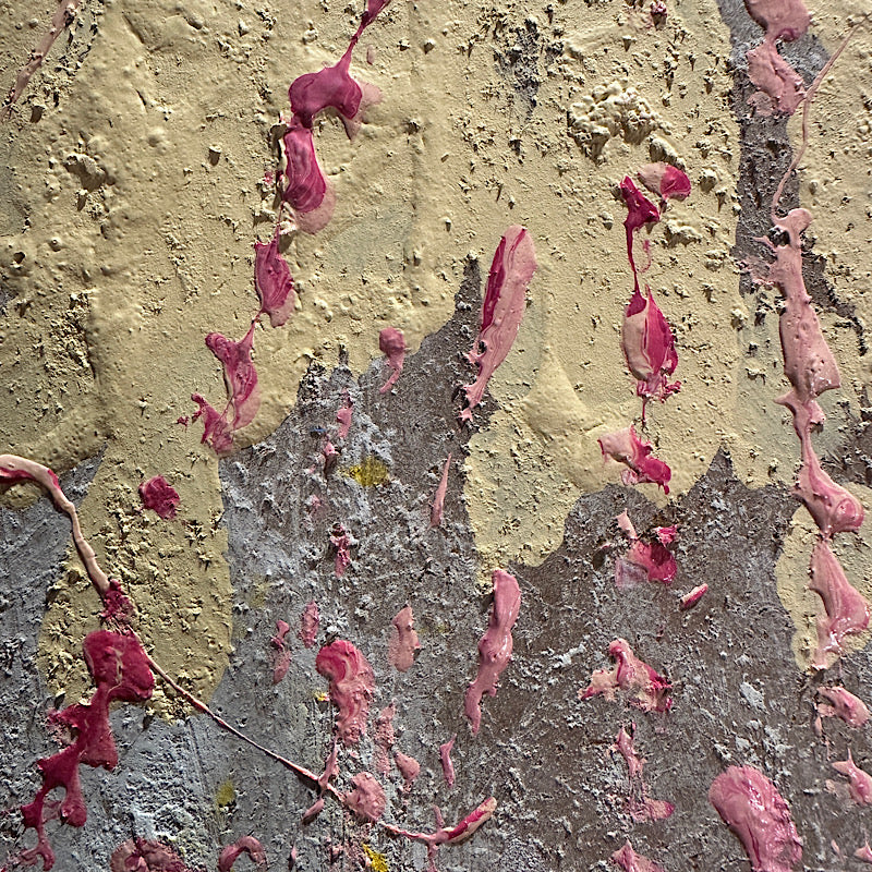 Pink Splash, Acrylic on MDF, 2024 (20x16")