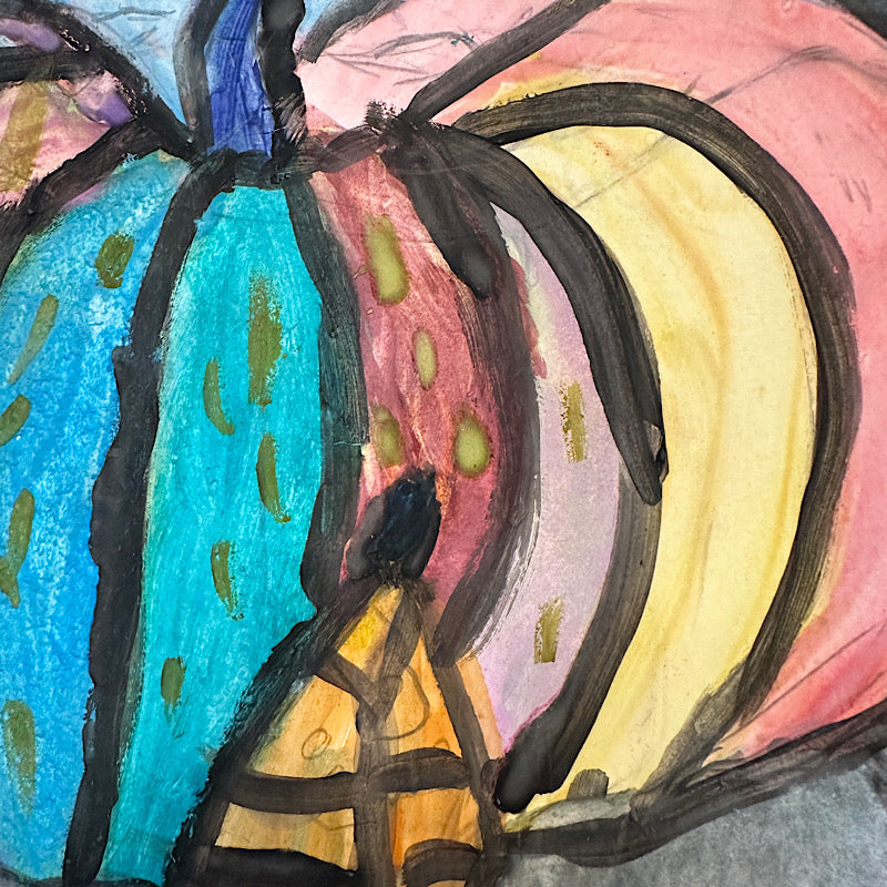 Fall, Gouache on Paper, 2024 (12x9")