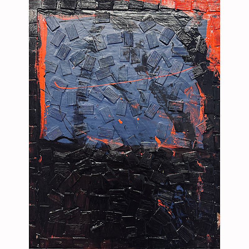 Dark, Mix Media on Canvas, 2024 (20x16")