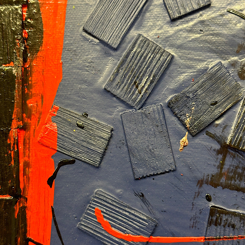Dark, Mix Media on Canvas, 2024 (20x16")