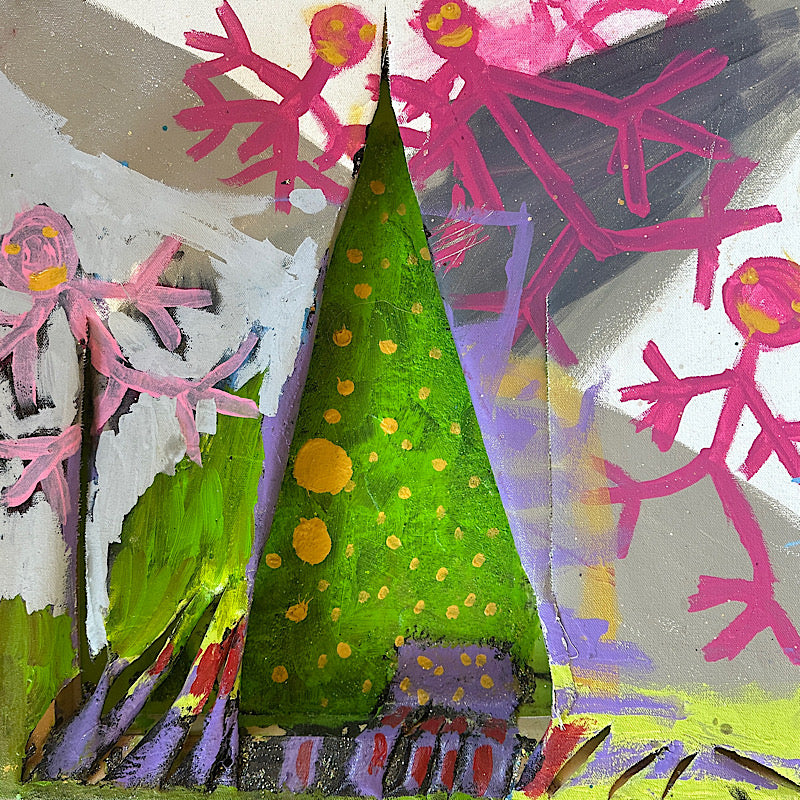 Home Memories, Acrylic on canvas, 2023 (20x20")