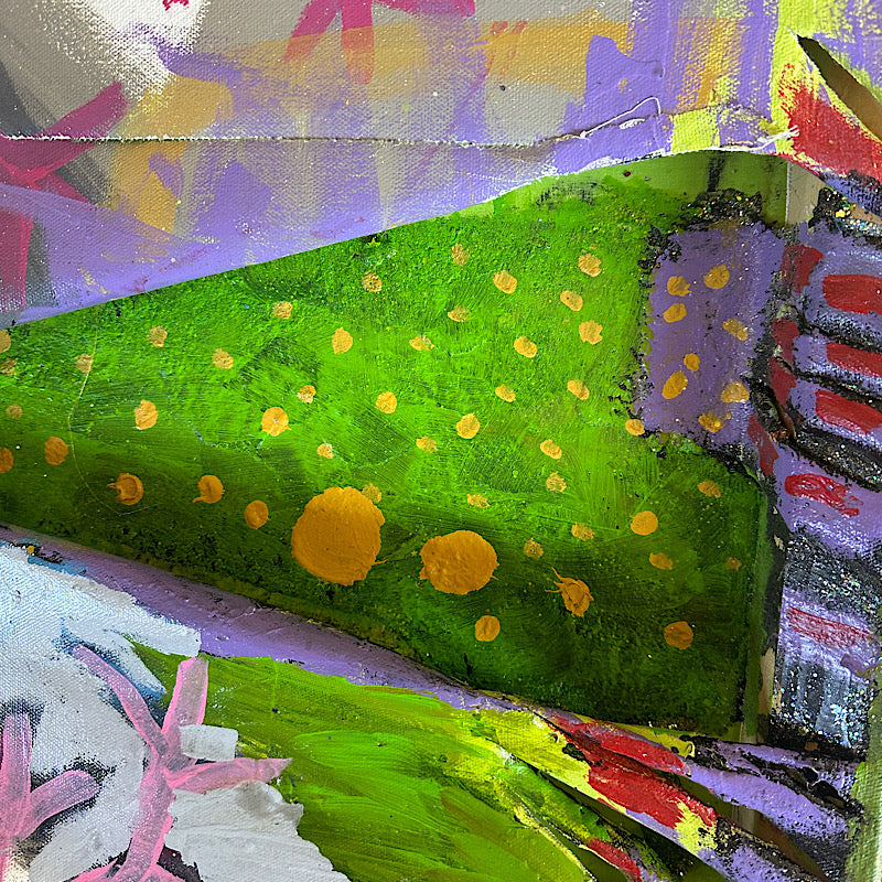 Home Memories, Acrylic on canvas, 2023 (20x20")