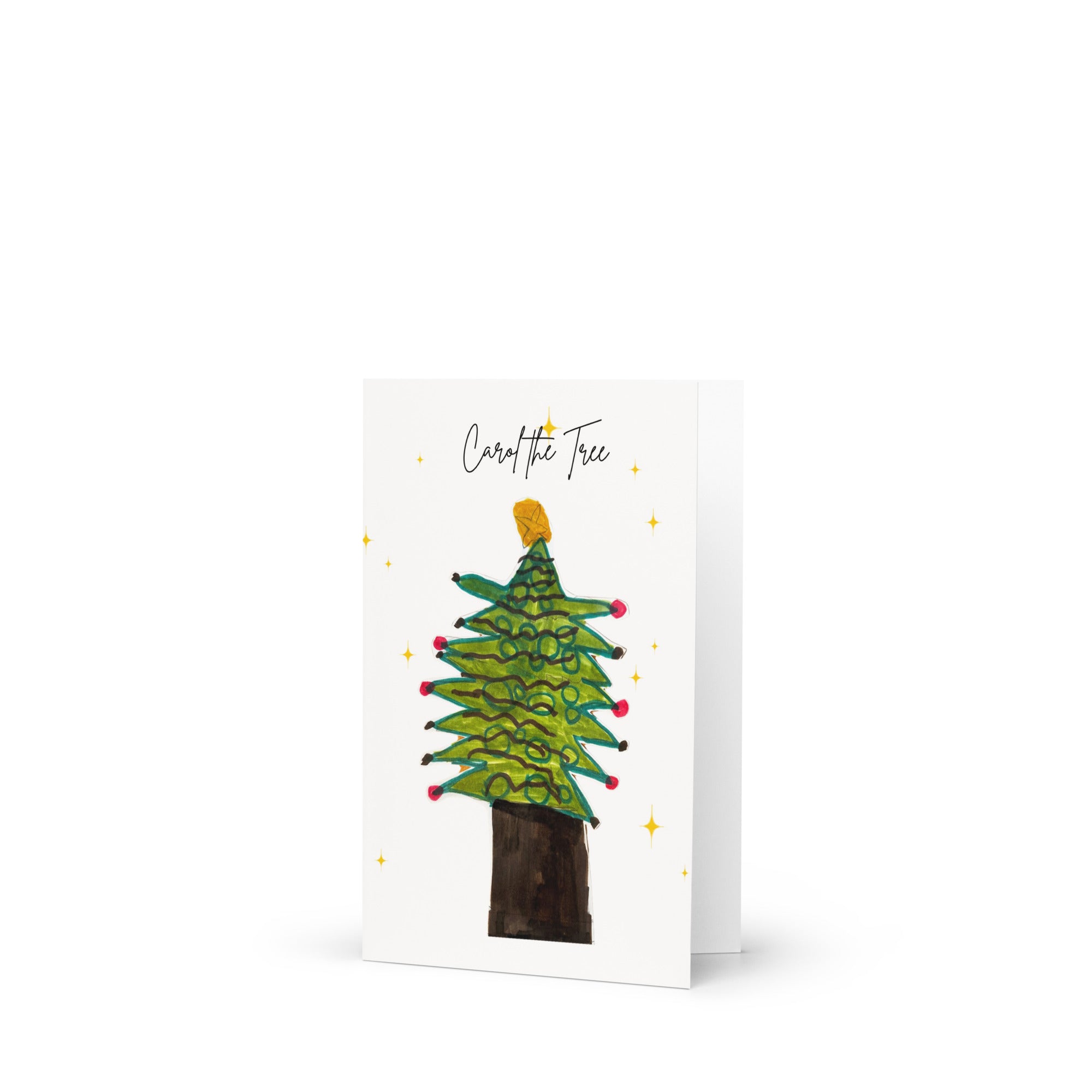 Carol, the tree - Christmas card