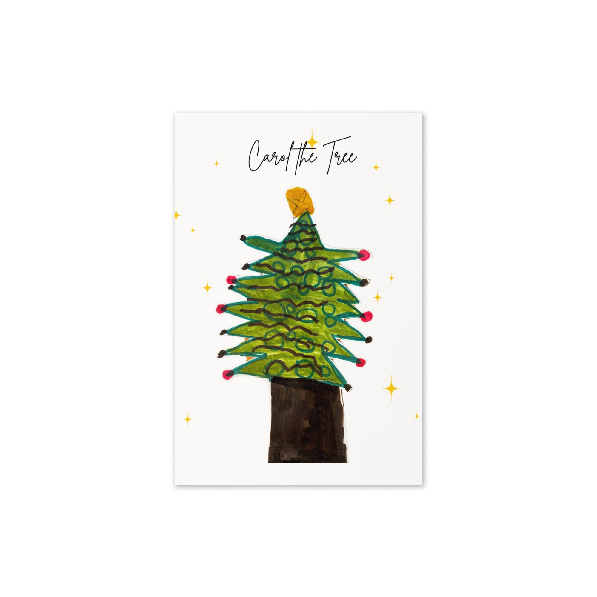 Carol, the tree - Christmas card