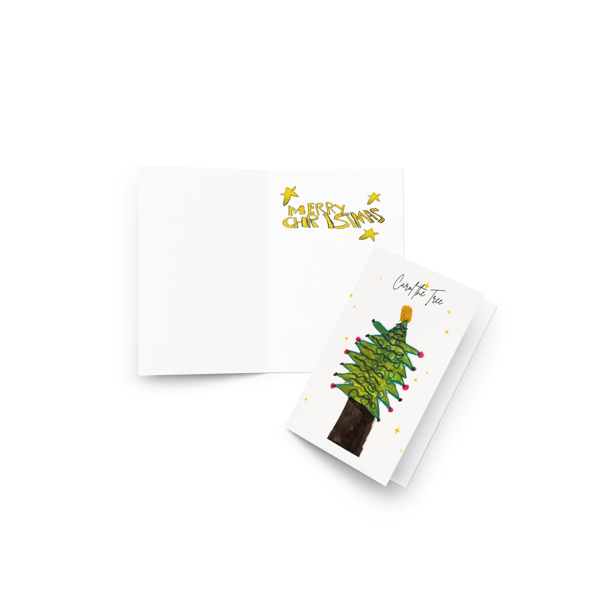 Carol, the tree - Christmas card
