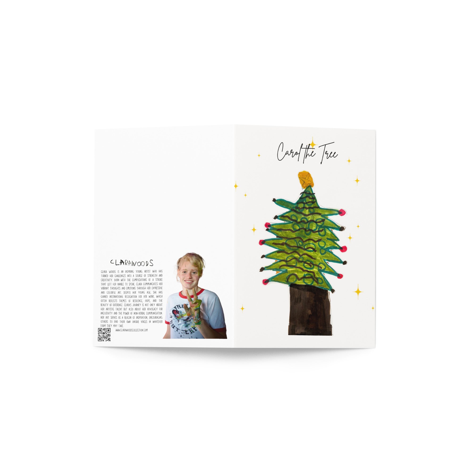 Carol, the tree - Christmas card