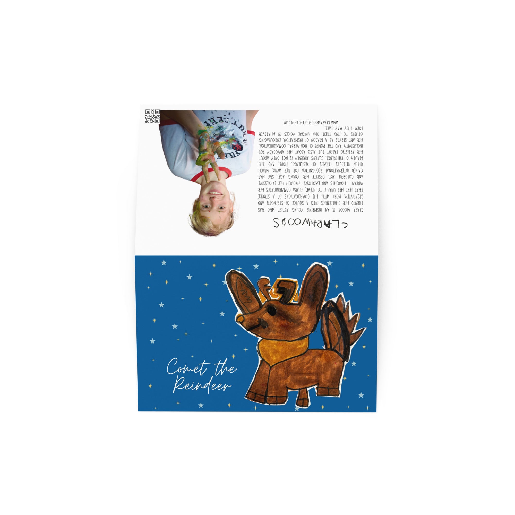 Comet, the reindeer - Christmas card