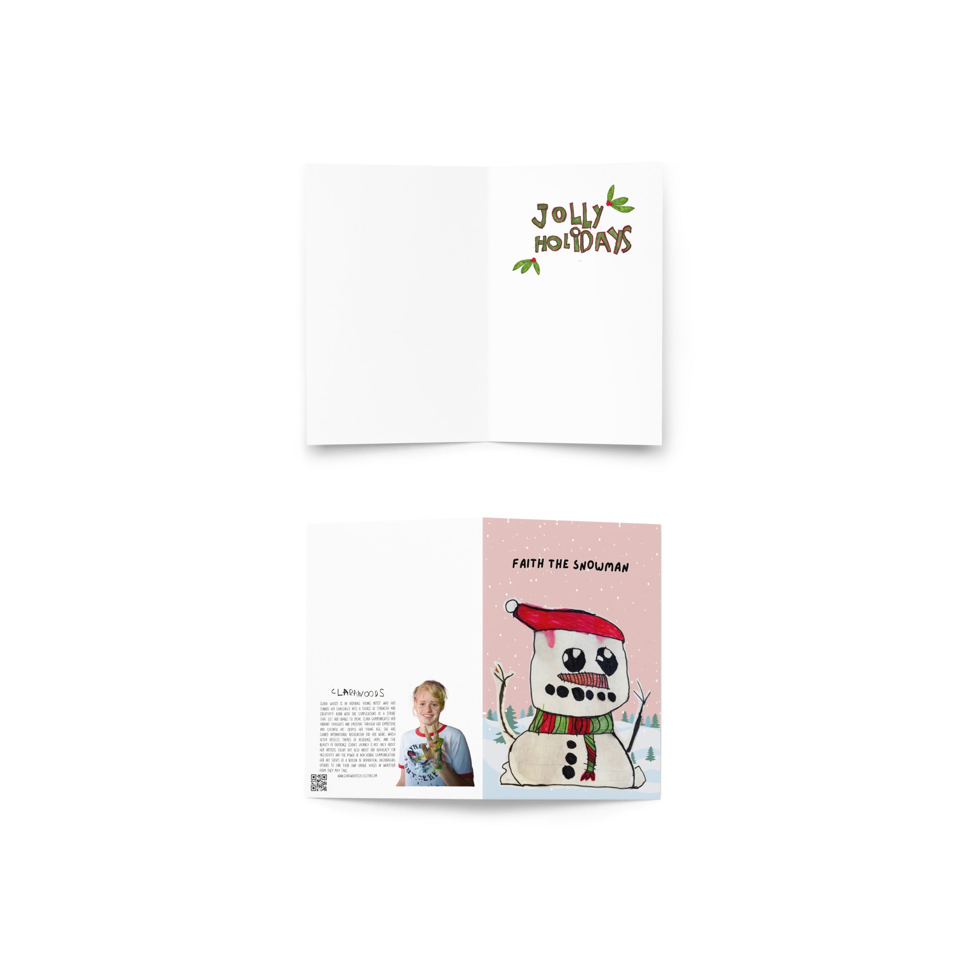 Faith, the snowman - Christmas card