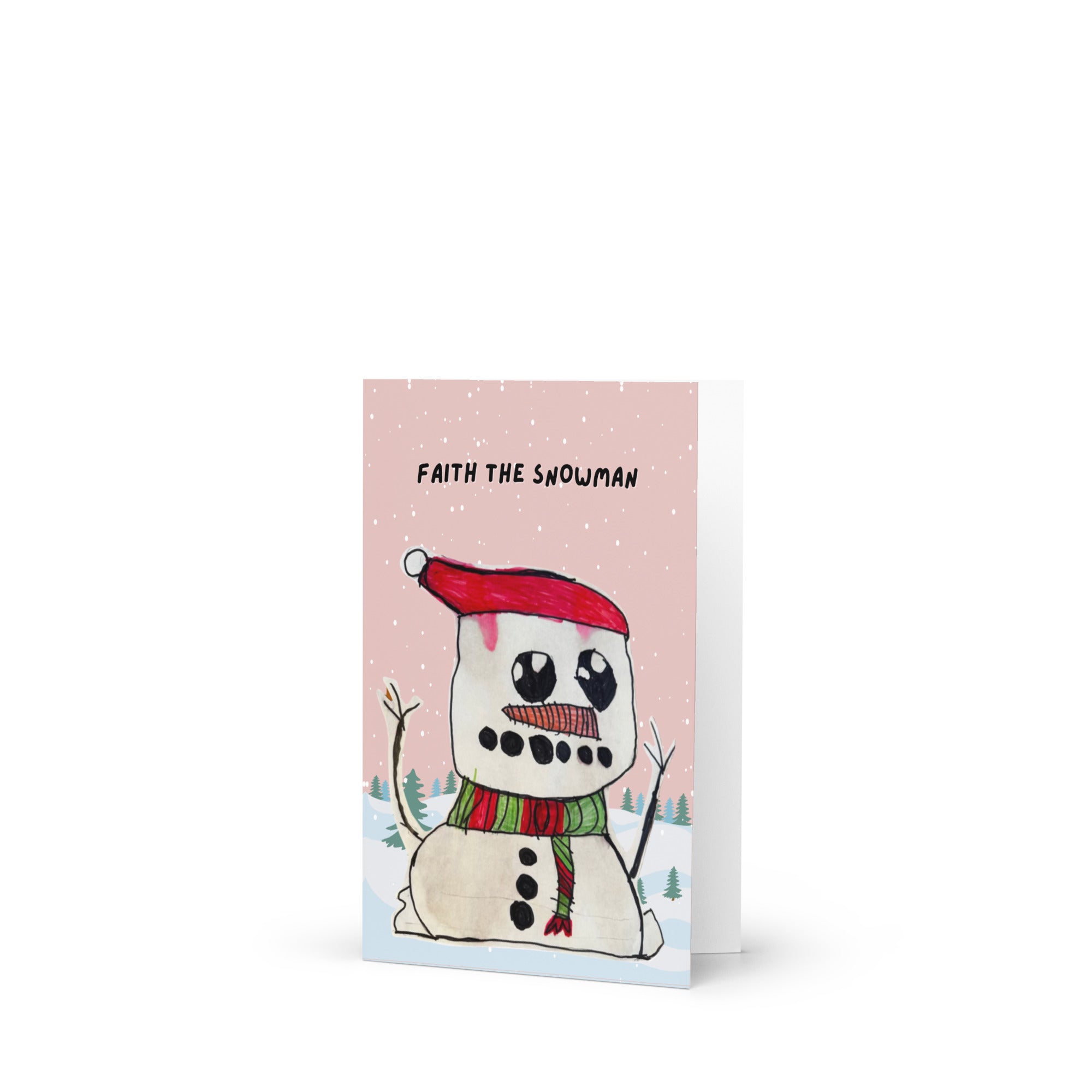 Faith, the snowman - Christmas card