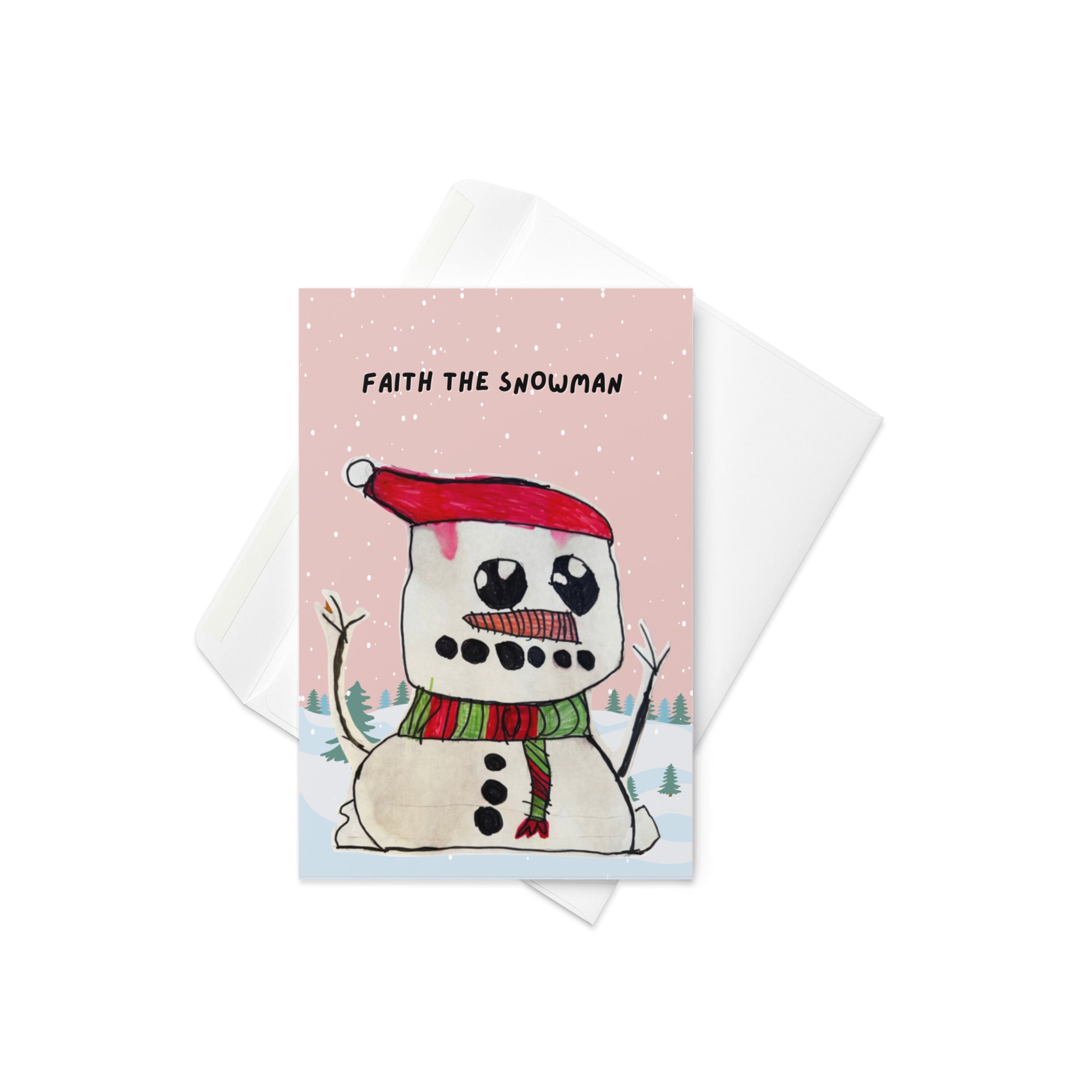 Faith, the snowman - Christmas card
