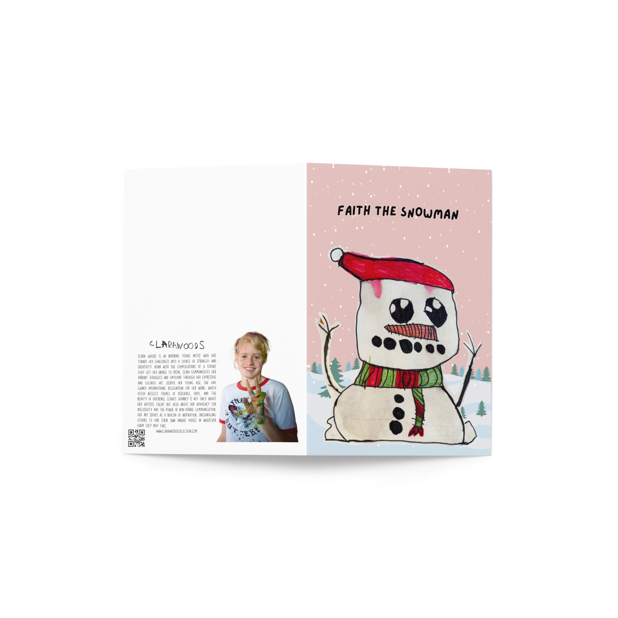 Faith, the snowman - Christmas card
