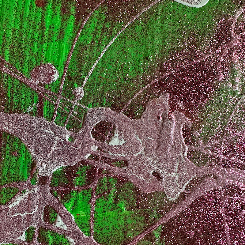 Glitter Party 01, Painting, Acrylic on canvas, 2023 (8x10")