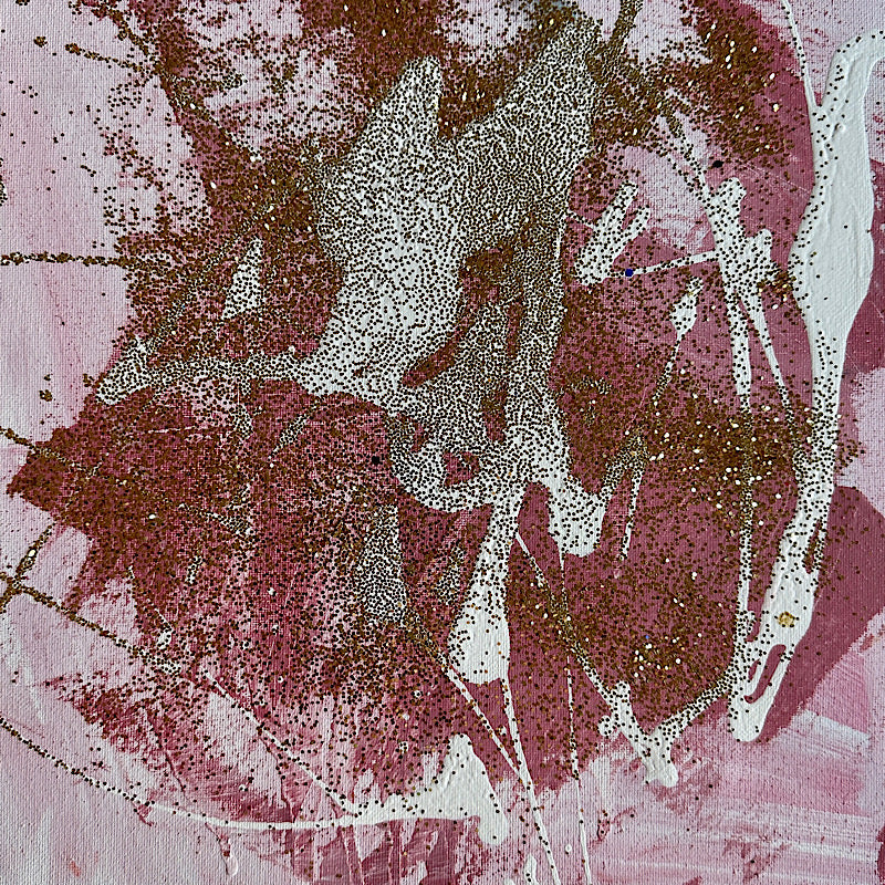 Glitter Party 03, Painting, Acrylic on canvas, 2023 (12x12")