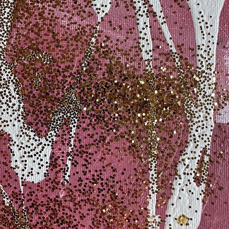 Glitter Party 03, Painting, Acrylic on canvas, 2023 (12x12")