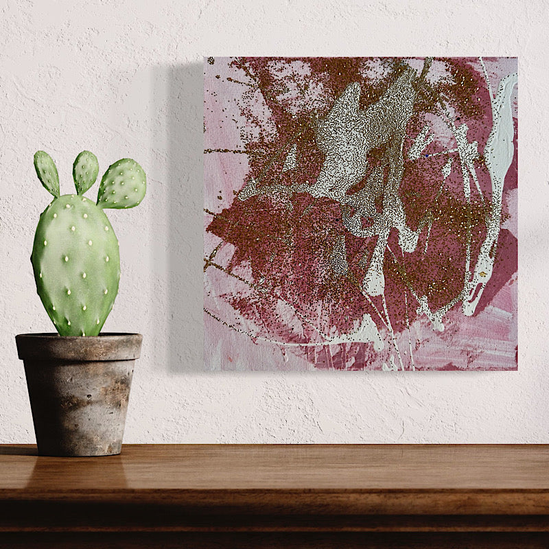 Glitter Party 03, Painting, Acrylic on canvas, 2023 (12x12")