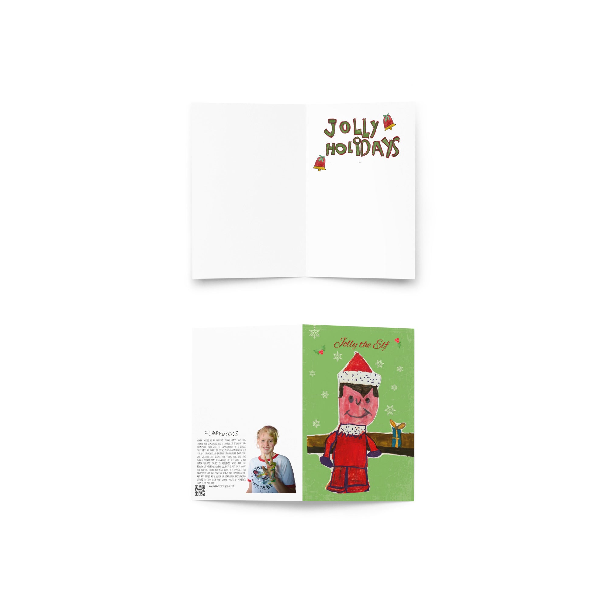 Jolly, the Elf - Greeting card