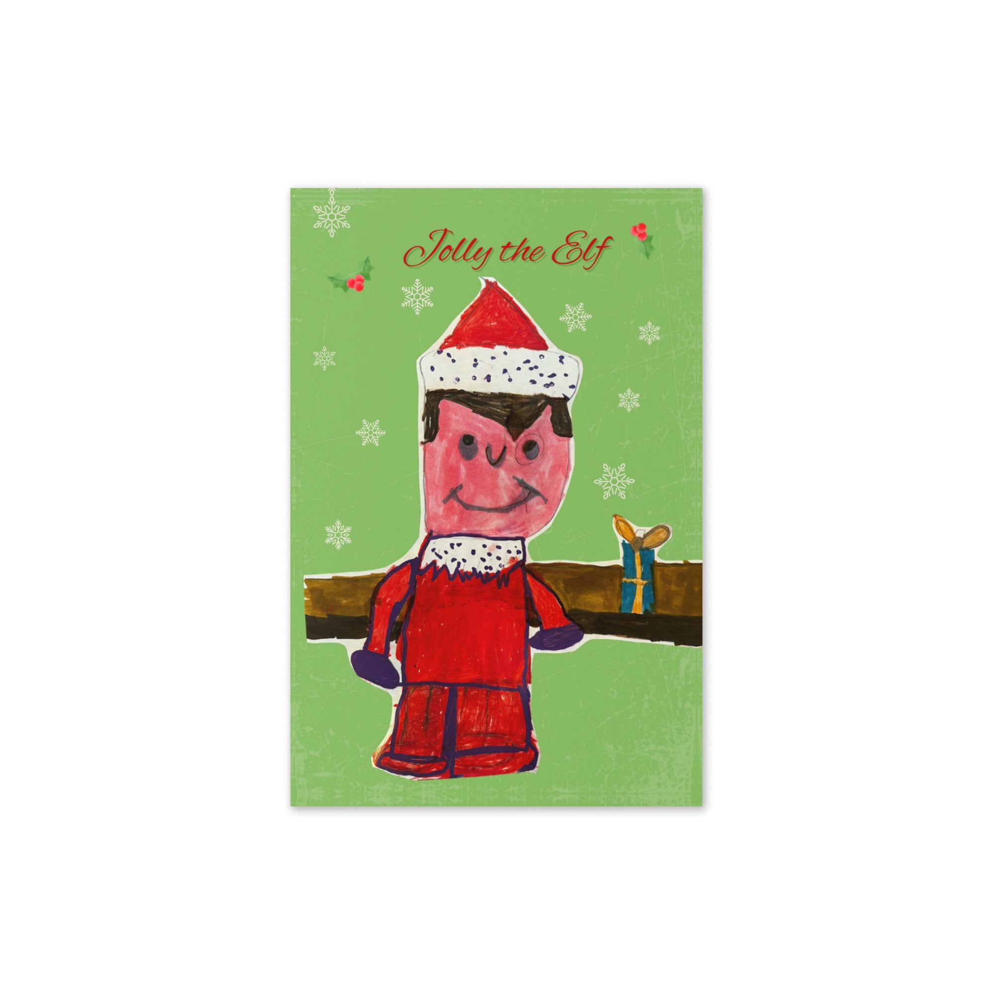 Jolly, the Elf - Greeting card