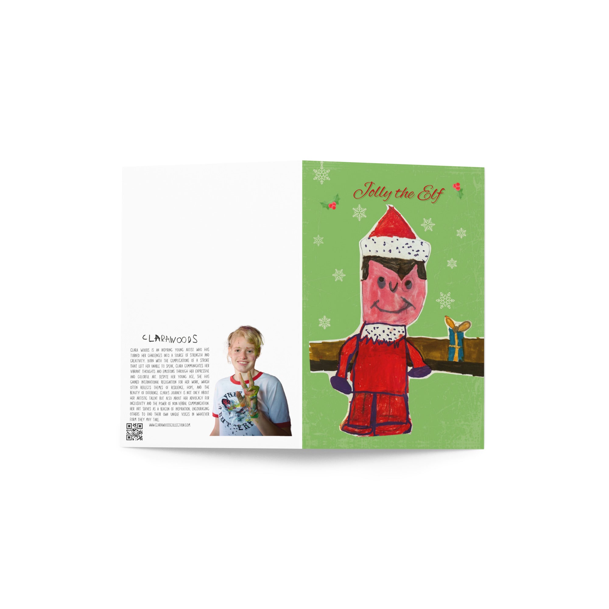 Jolly, the Elf - Greeting card