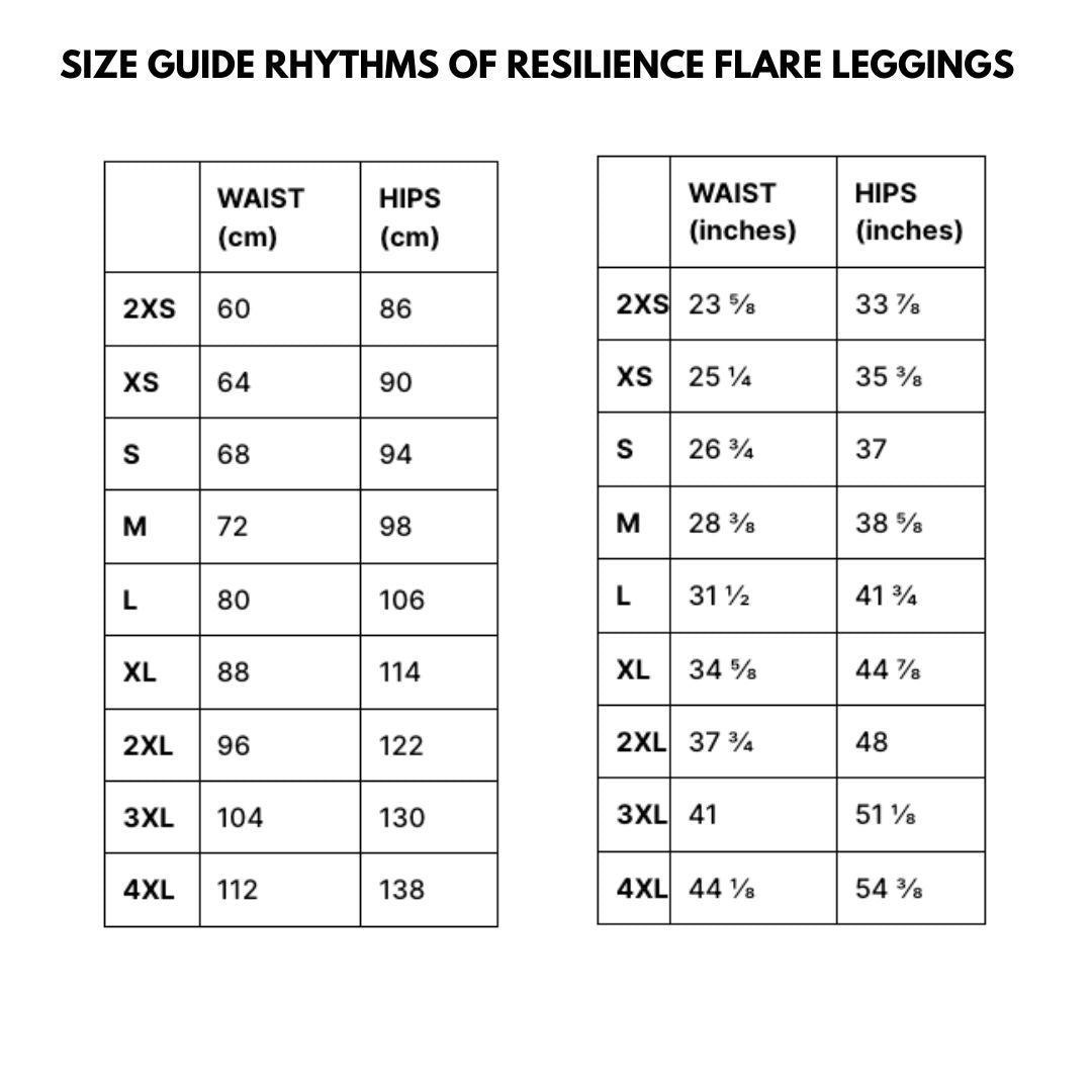 Rhythms of Resilience Flare leggings