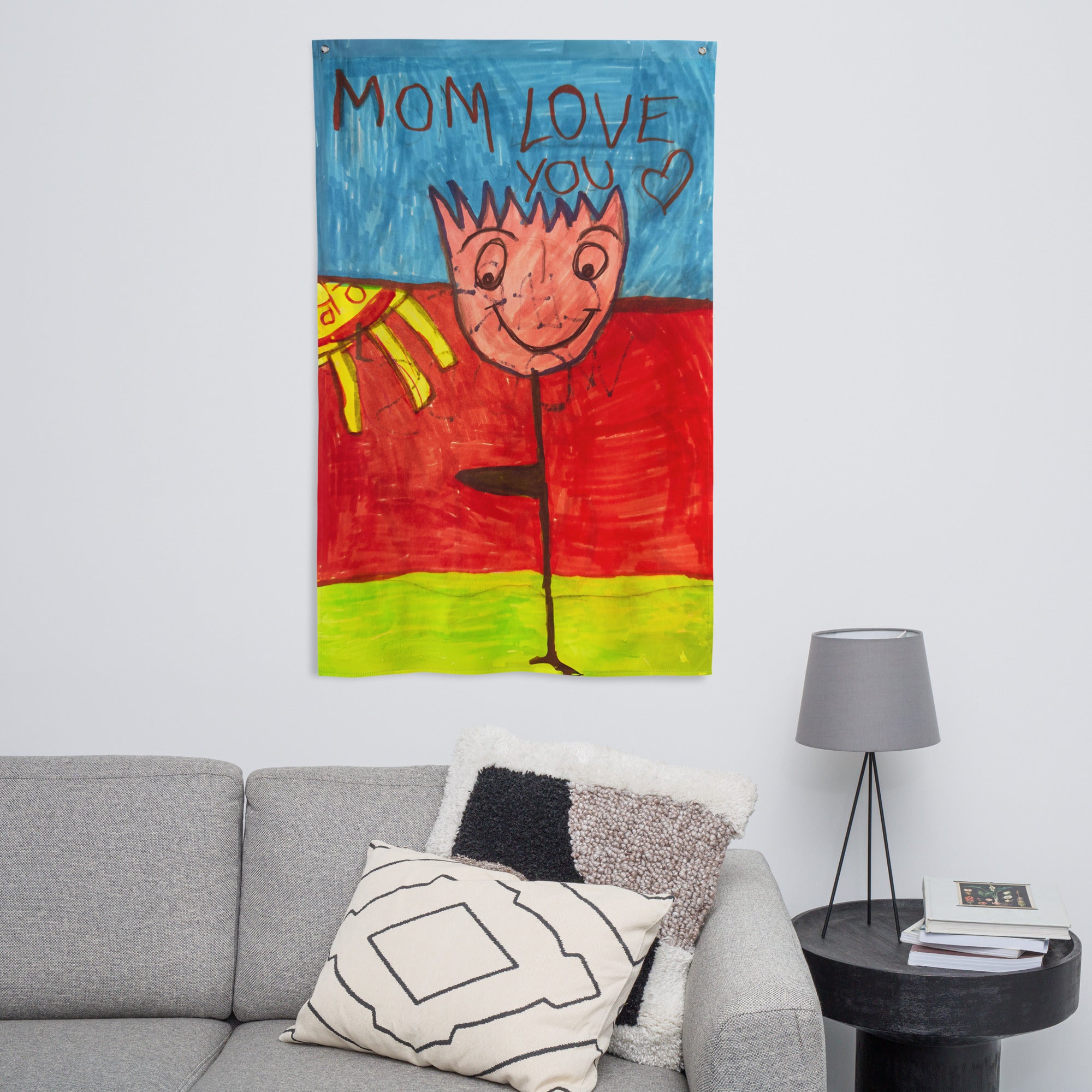 Mom I Love You - Flag