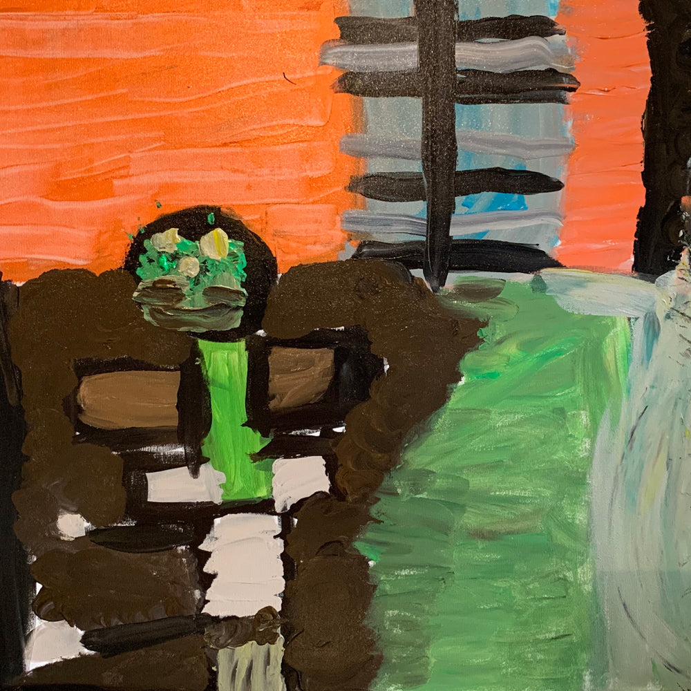 Black Plague - Painting, acrylic on canvas, 2019 (27,5"x39")