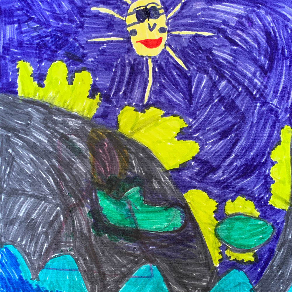 Praiano - Original drawing, 2020 (19.5”x15.5")