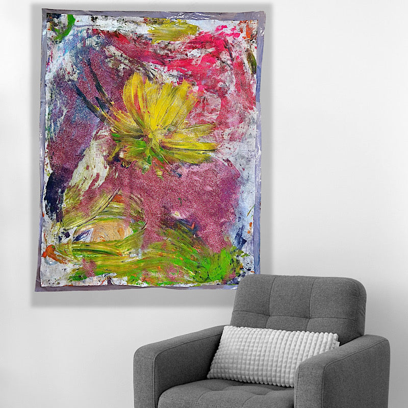 Be Yourself, Painting, Acrylic on non woven and paper (53x42")