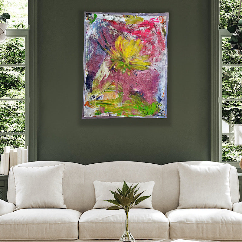 Be Yourself, Painting, Acrylic on non woven and paper (53x42")
