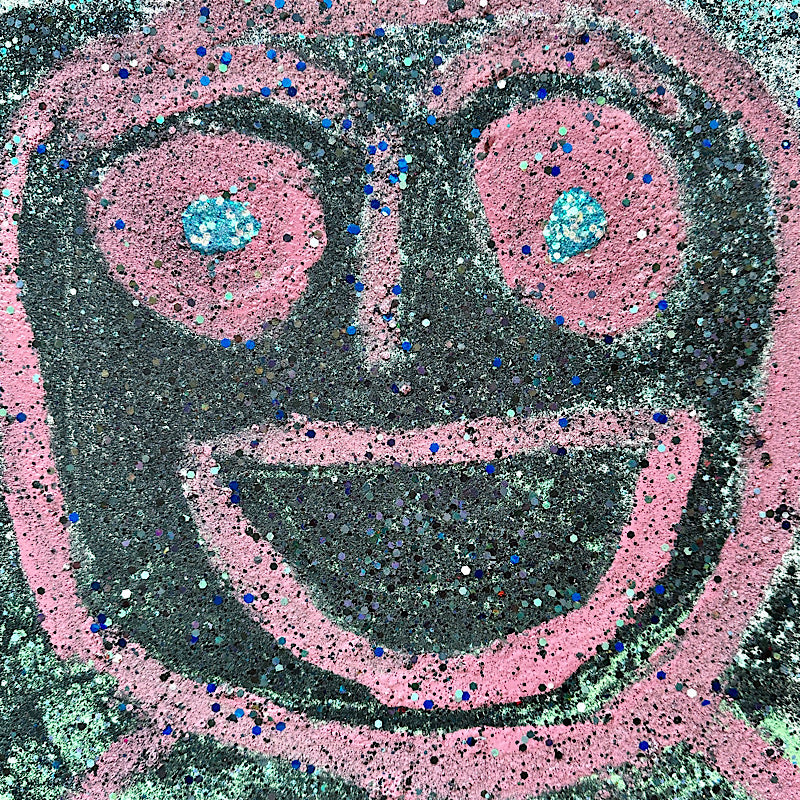Be Happy, Painting, Acrylic on canvas, 2023 (12x12")