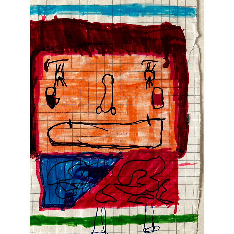 Maria, Marker on paper, 2022 (11.5"x8")