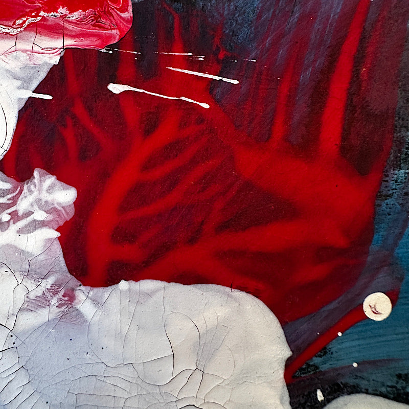 Detonation, Painting, Acrylic on cardboard, 2022 (12x17")
