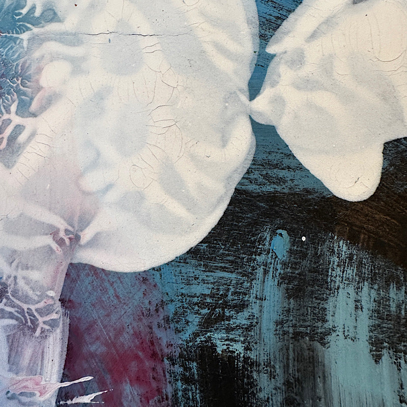 Detonation, Painting, Acrylic on cardboard, 2022 (12x17")